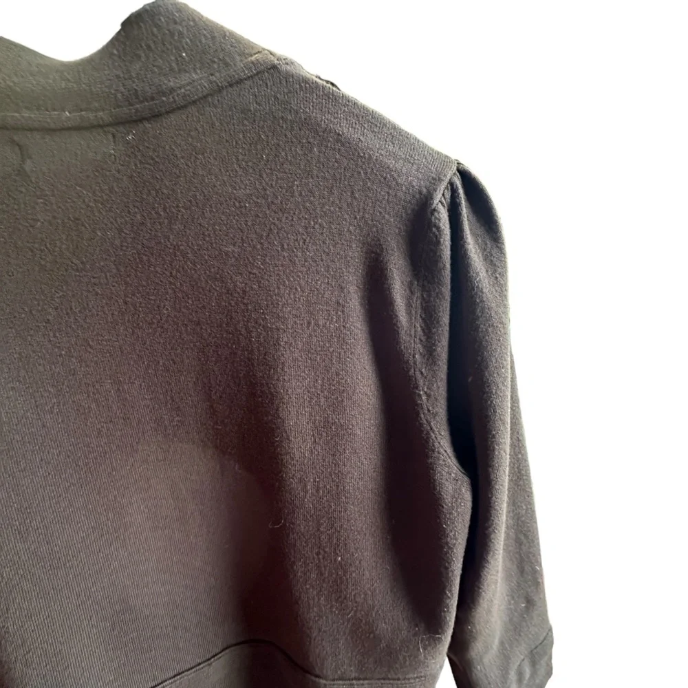 Premise Tie Front 3/4 sleeve Brown Sweater XL (19” Pit to pit)